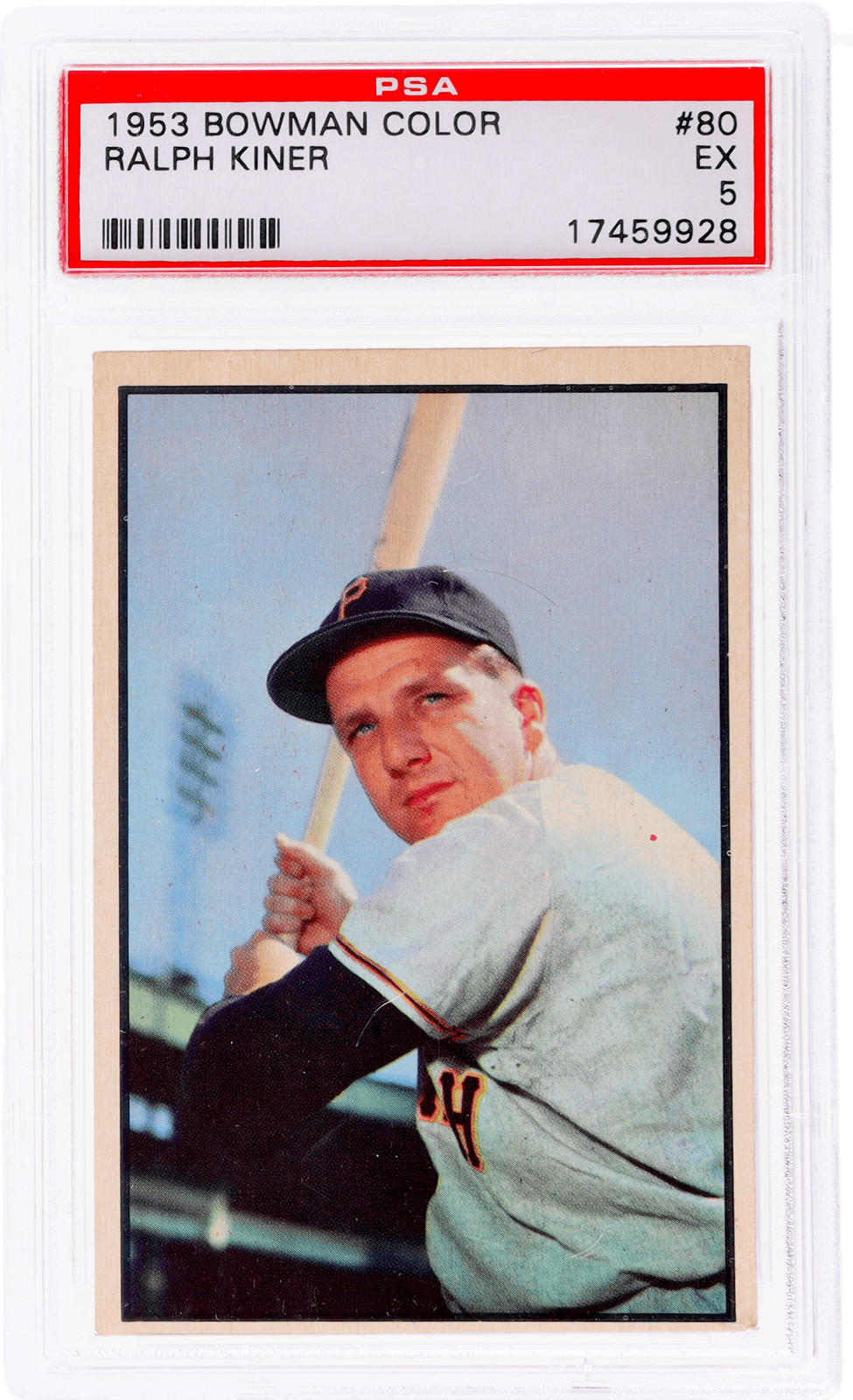 1953 Bowman Ralph Kiner Color #80 PSA 5