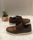 Red Tape Neville Brown Lace Up Sneakers Casual White Sole Size 8