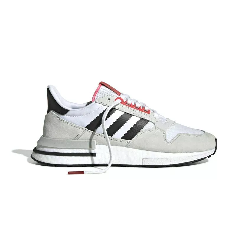 Adidas Men Originals ZX 500 RM Shoes Colour Cloud White Core Black Shock Red New