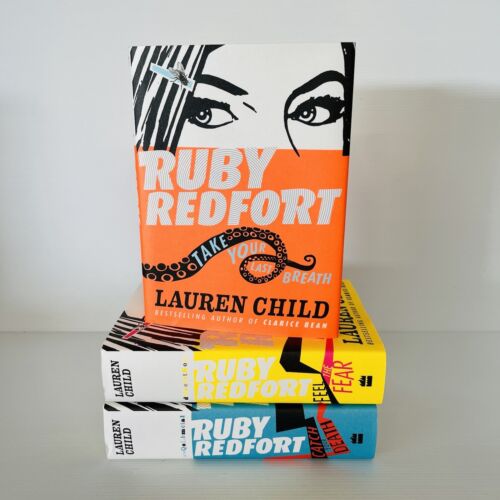 3x Ruby Redfort Hardcover Books Lauren Childs  Mystery Fiction - Picture 1 of 18