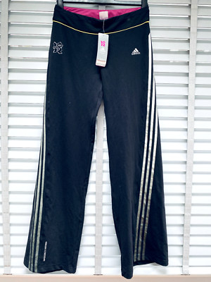 Adidas Jogginghose UK 12 London Olympia 2012 Hose Damen schwarz Kick Sweat Pants