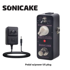 SONICAKE Wave Crush Bitcrush Digital Sampl Reducer Guitar Bass +9V adapter