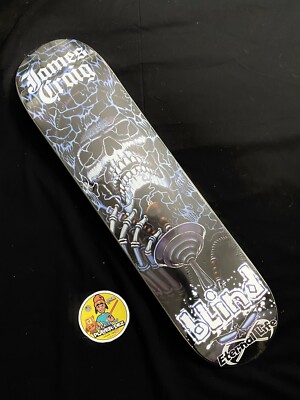 RARE Blind Vintage James Craig Skull Eternal Life Skateboard Deck Hookah