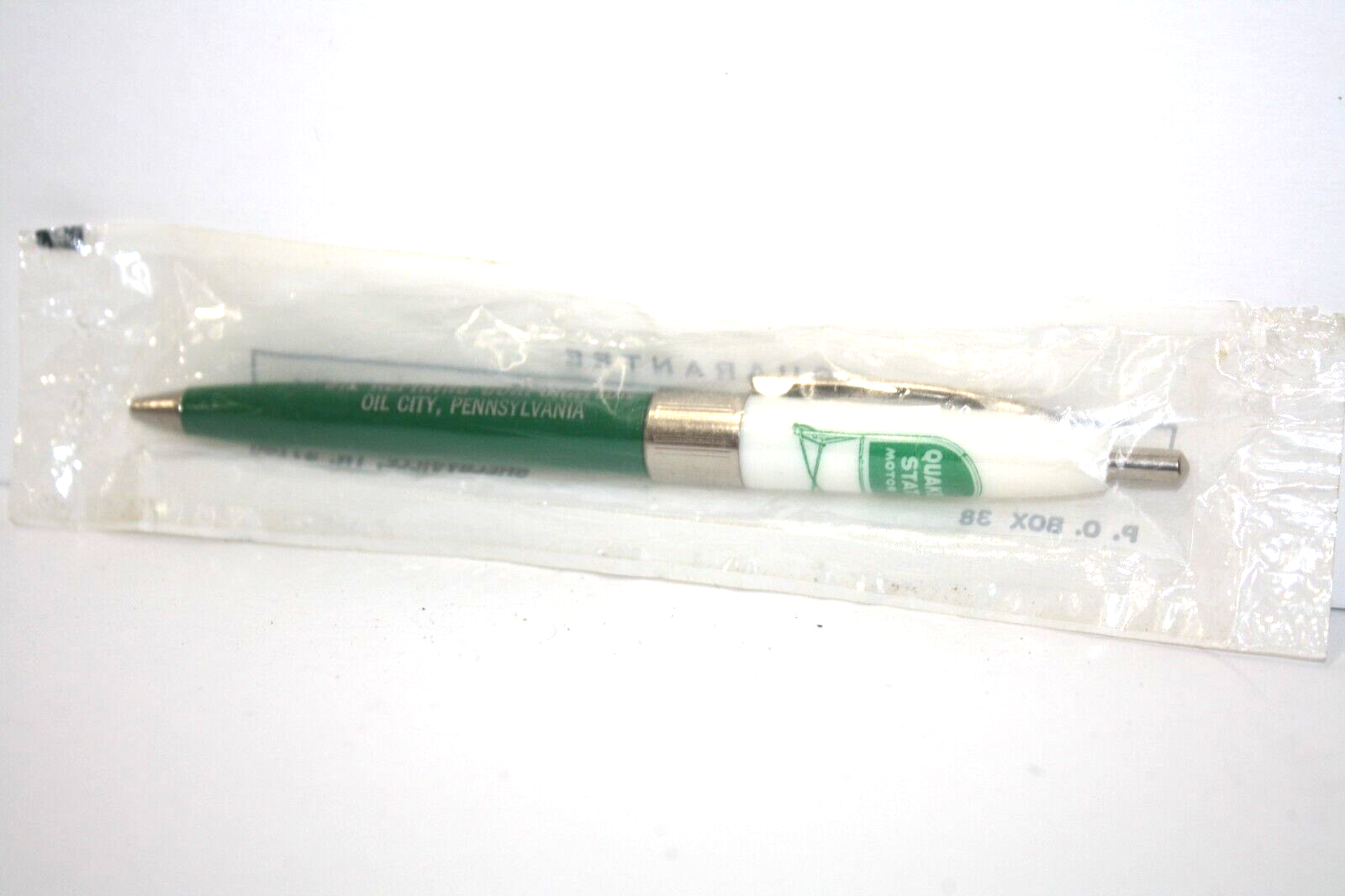 NOS Vintage Quaker State Motor Oil Refining Corp. Oil City Pennsylvania