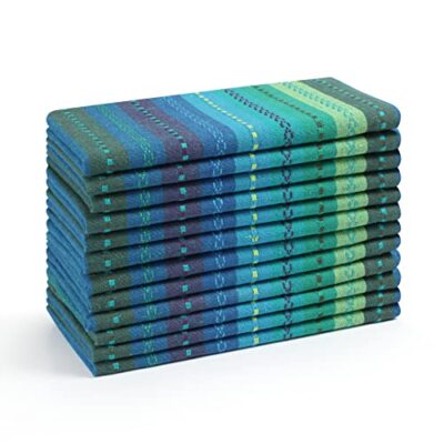Cloth Dinner Napkins Cloth Napkins Set Of 12 Hemmed Salsa Stripes Napkins Napkin