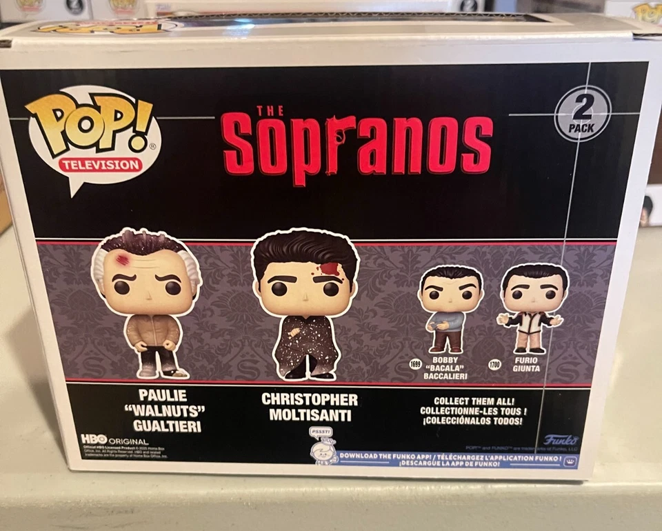 Funko Pop Soprano: Paulie & Christopher 2pk Michael Imperioli Firmado Beckett Foto 3 de 3