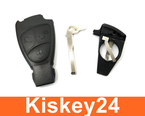 Complete Remote Control Key Housing For Mercedes Benz w202 w203 w211 w210 - Picture 1 of 3