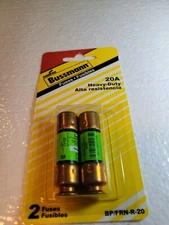 Cooper Bussmann FRN-R-20 250v 20Amp 2 Pack New ~ Heavy Duty