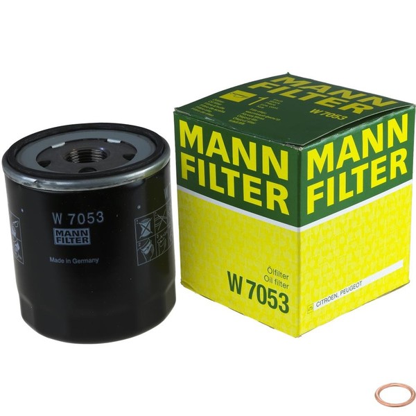 Mann ÖLfilter Mit Dichtring FüR Peugeot 206 SchräGheck 1.4I 1.1I 106 II 306-image
