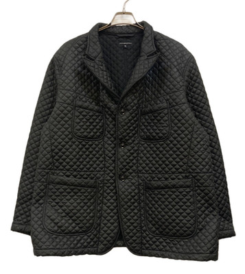 Engineered Garments Bedford Jacket Diamond Quilt Black XL Polyester Used Mens