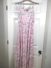NWT CeCe Boho Romantic Tiered Floral Maxi Dress New Ivory Pink Linen Blend Sz 0