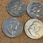 Franklin Silver Coins, 1959D, 1954D, 1961, 1963D Rare Quality Investment Grade