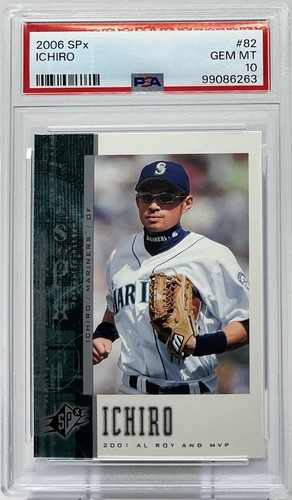 Ichiro PSA 10- 2006 Upper Deck SPx - Mariners, 4,000 Hits, Gold Gloves, HOF