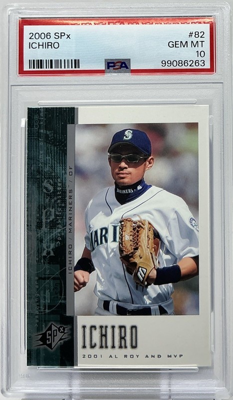 Ichiro PSA 10- 2006 Upper Deck SPx - Mariners, 4,000 Hits, Gold Gloves, HOF