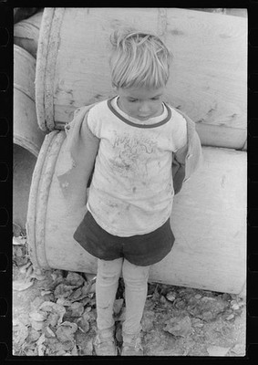 Soldier Pond Maine Child of French-Canadian Potato Farmer 1940 Boy Portrait