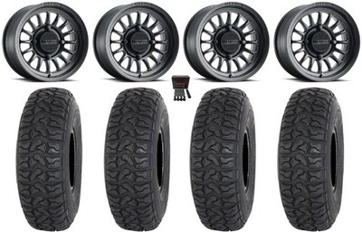 Method 411 15'' Wheels Black (5+2) 35'' Chicane LT Tires Polaris RZR Turbo S / RS1