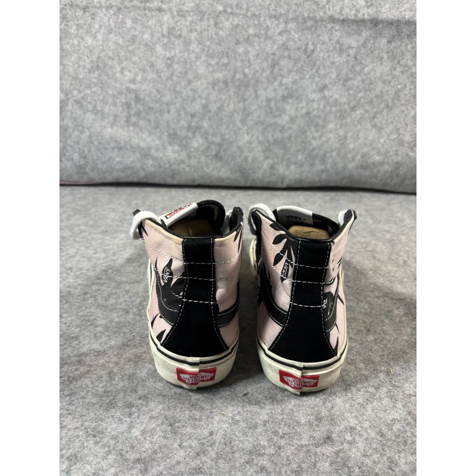 Vans Sk8 Hi Pro Palm Leaf Black Pink High Top Skate Shoes Womens 7.5 - Image 4 of 4
