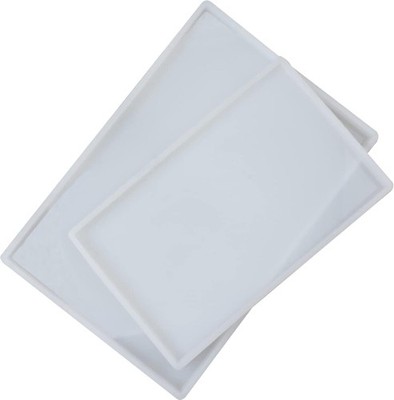 Woohome 2 Stück Silikonformen Epoxidharz Formen Untersetzer Harz Formen Groß R