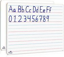 Double Sided Whiteboard Lined Dry Erase Board for Kids Ruled Writing Board Handw