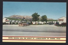 MOTEL MAUNA LOA on hiway 91 - 6 miles south of OGDEN UTAH * Sunset UT not mailed