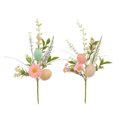 Gesprenkeltes Ei und Blumenstiel Osterdekoration Frühling inspiriert Haushaltswaren Deko