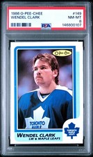 1986 O-Pee-Chee #149 Wendel Clark PSA 8 Rookie RC New Cert! Just Graded!