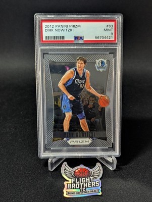 DIRK NOWITZKI PSA 9 mint 2012-13 Panini Prizm Basketball #63 Dallas Mavericks