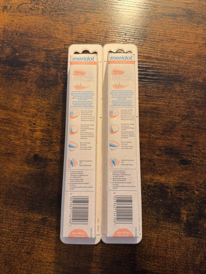 2 Stück meridol Spezial Zahnbürste Zahnfleischschutz extra sanft - Bild 2 von 2