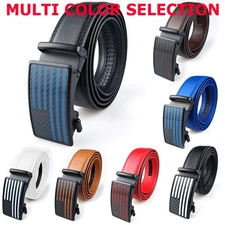 American Ratchet Belt Genuine Leather Mens Belt with Slide Ratchet Belts for men