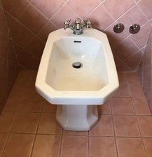 Bidet Duravit 1930 a pavimento ceramica bianca vintage classico bagno retrò
