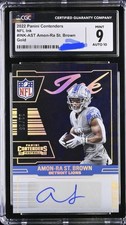 2022 Panini Contenders - Nfl Ink Amon-Ra St. Brown #INK-AST /25 Gold(AU)