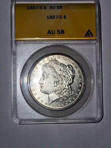 1887-S  Morgan Silver Dollar AU 58 ANACS