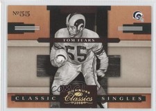 2008 Donruss Classics Classic Singles Gold 53/100 Tom Fears #CS-13 HOF 0a7