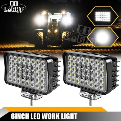 2x180W Rampe de Phares de Travail LED 12v 24v Feux Projecteur Tracteur Chantier - Photo 1/4