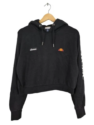 ELLESSE Sweat à capuche Dames Sweat T EU 38 noir style décontracté - Photo 1/4