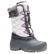 Kamik Star 3 Waterproof insulated Winter Snow Boots Kids Size 4 Light Grey
