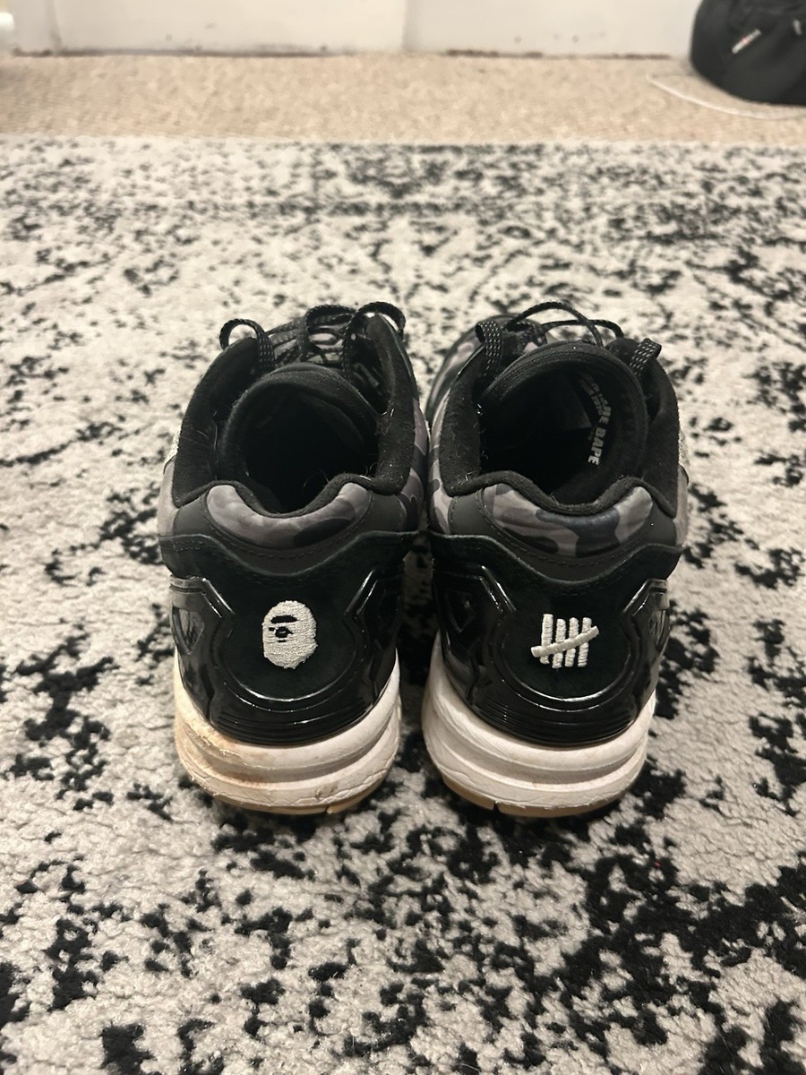 Size 10.5 - BAPE x Undefeated x adidas ZX 8000 A-ZX Series - Black