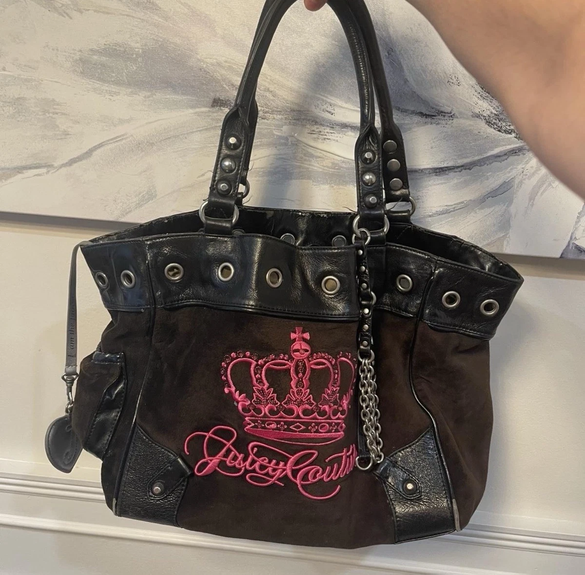 Juicy Couture Leather Exterior Satchel/Top Handle Bag Handbags