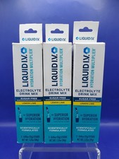 3 Pack Liquid I.V. Hydration Multiplier Electrolyte Drink Mix Lemon-Lime 3ct Ea.