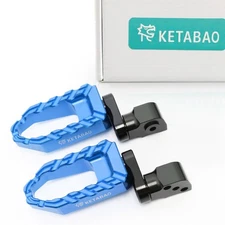 Blue 40mm Extend Rear Cruise Foot Pegs For Scrambler Full Throttle 15-22 23 24