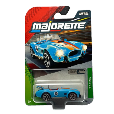 Shelby Cobra 427 SC Blue Majorette Vintage Racing Cars Moving