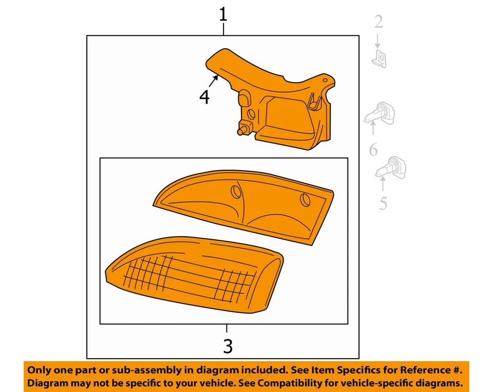FARO CHEVROLET CAVALIER 95-99 16523441 - NUEVO OEM Foto 3 de 4