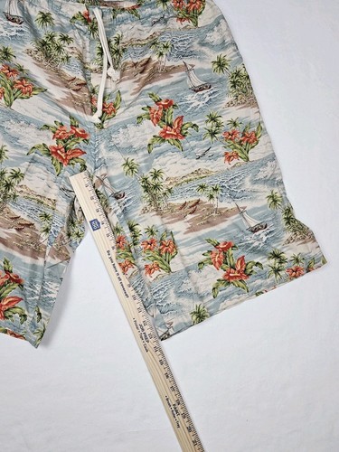 Polo Ralph Lauren Shorts Mens XL Hawaiian Terry Towel Tropical Beach Bazaar - Picture 5 of 8