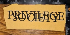 Privilege Society Brand 3 Clothing Patch Cut Out for Arts & Crafts