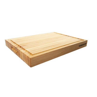 Medium Wood Cutting Board from Canadian Maple - A Reversible Butcher Block Th...