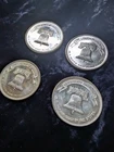 Lot of 4 – 1 oz .999 Fine Silver Rounds – Bell & Eagle Design – 4 oz Total