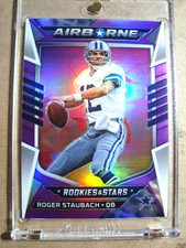 2022 Roger Staubach Rookies & Stars Airborne Purple Prizm /35 MINT 🔥🔥🔥