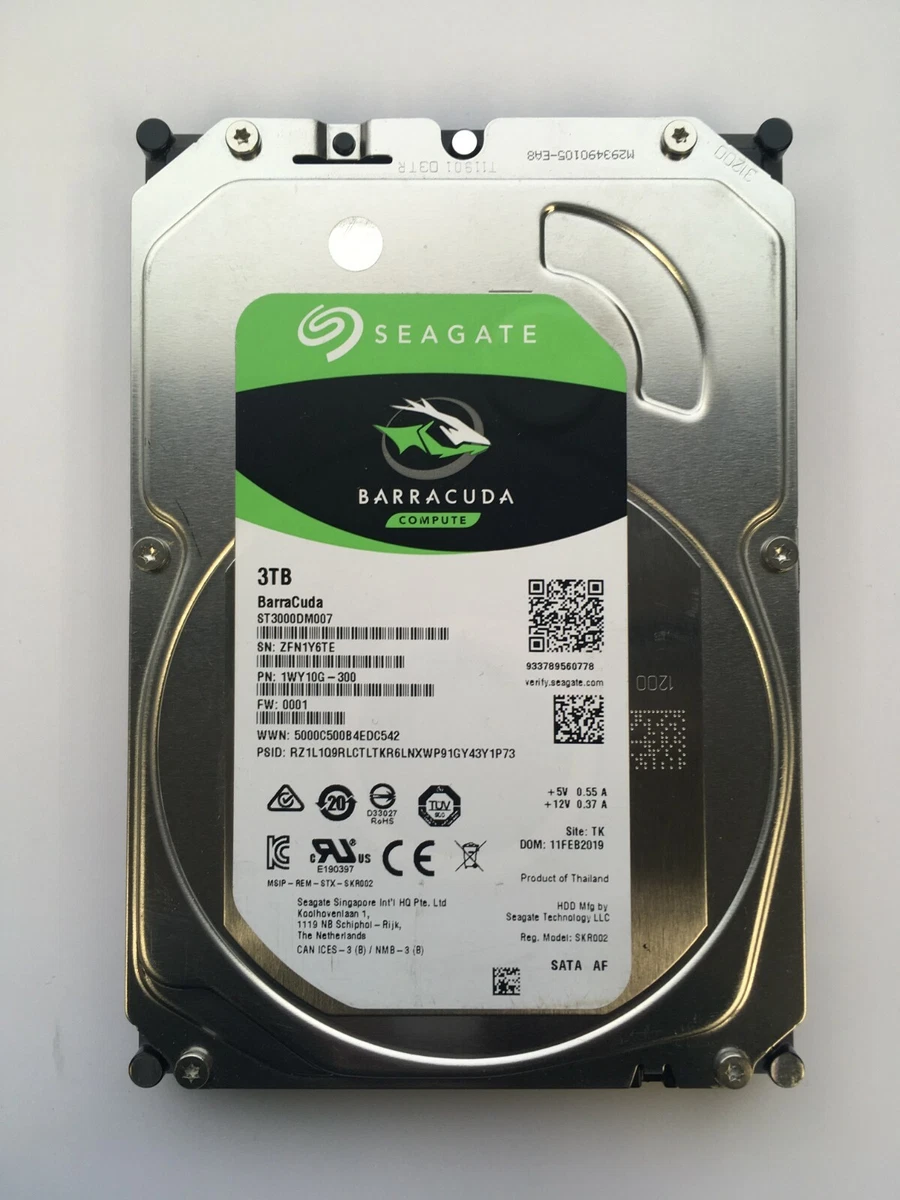 LOT OF SEAGATE BARRACUDA 3TB 5.9K 3.5" SLIM SATA HDD | eBay