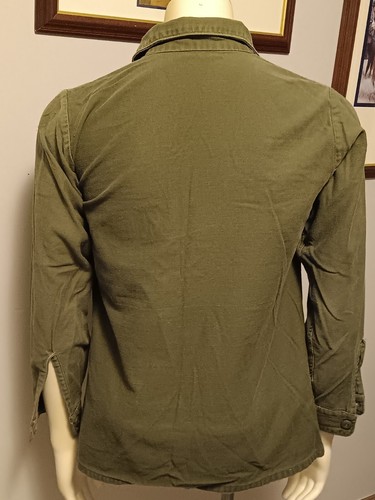 Vietnamkrieg 1968 US Army OG-107 Satin Hemd Größe 15,5X33 olivgrün SCHÖN - Bild 7 von 9
