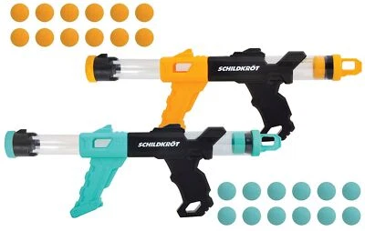 Schildkröt® Fire Blaster Set | Schaumstoffbälle Popper-Pistolen In- und Outdoor